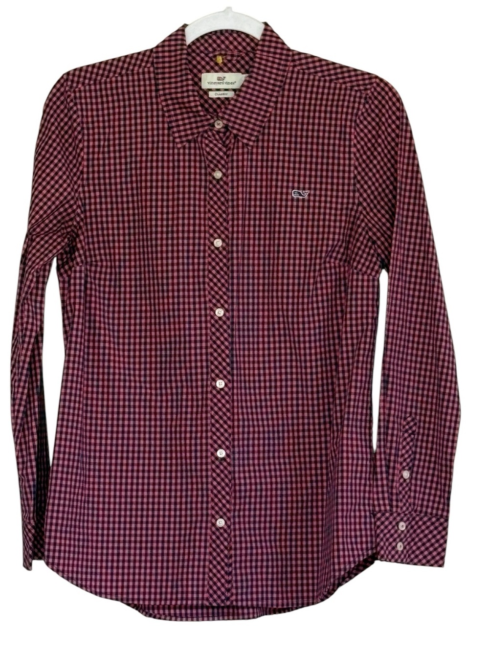 Vineyard Vines  Gingham Button-Down Shirt Size 4